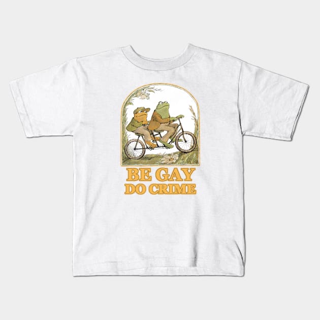 be gay Kids T-Shirt by psychedelic skull